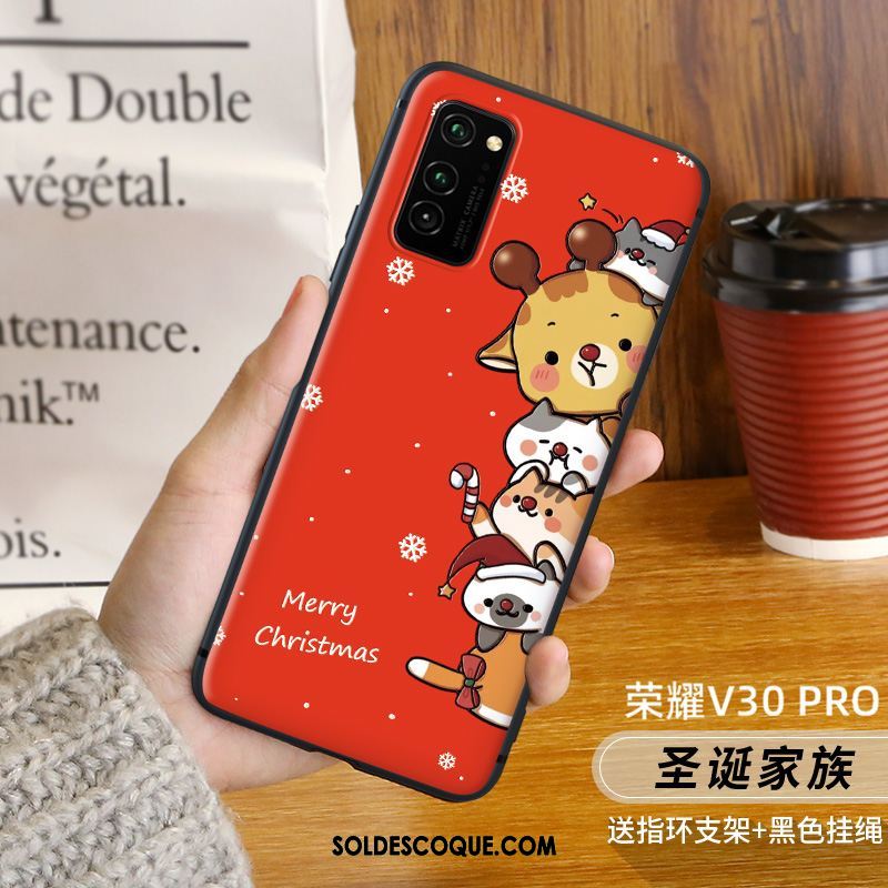 Coque Honor View30 Pro Noël Créatif Simple Chat Très Mince Soldes