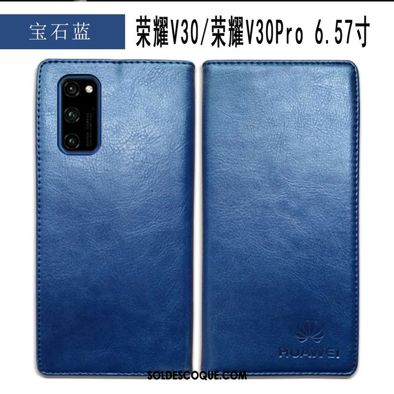 Coque Honor View30 Pro Téléphone Portable Incassable Simple Étui En Cuir Nouveau Soldes