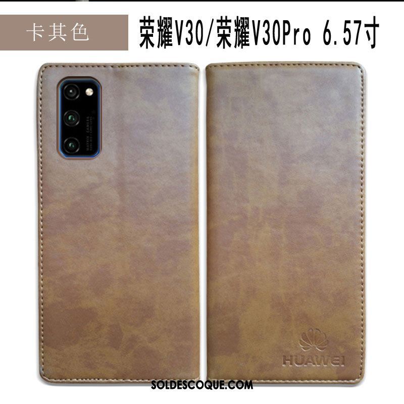 Coque Honor View30 Pro Téléphone Portable Incassable Simple Étui En Cuir Nouveau Soldes