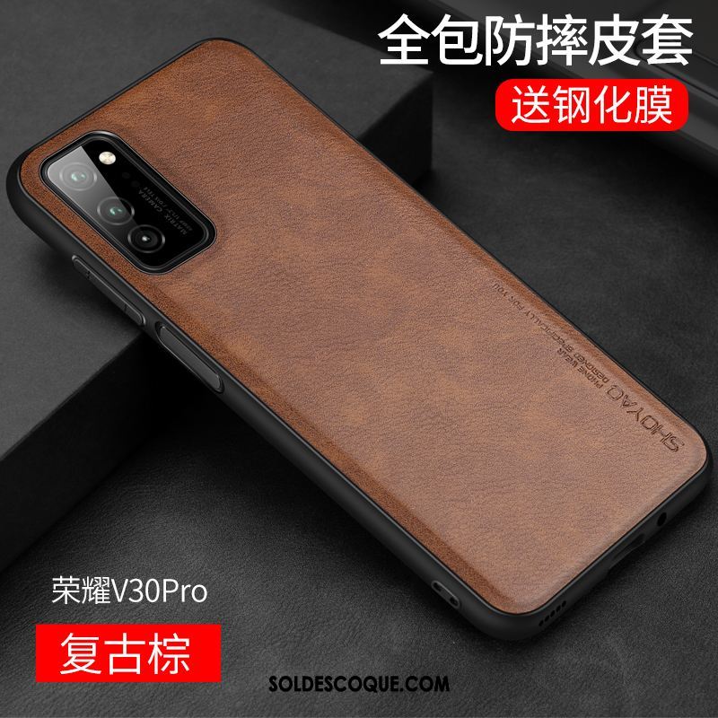 Coque Honor View30 Pro Étui Étui En Cuir Tout Compris Téléphone Portable Personnalité Soldes