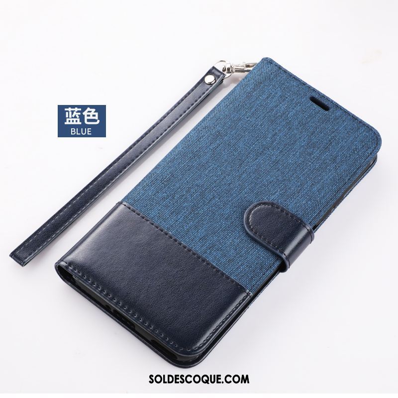 Coque Honor View30 Protection Carte Tout Compris Bleu Étui En Cuir Housse France