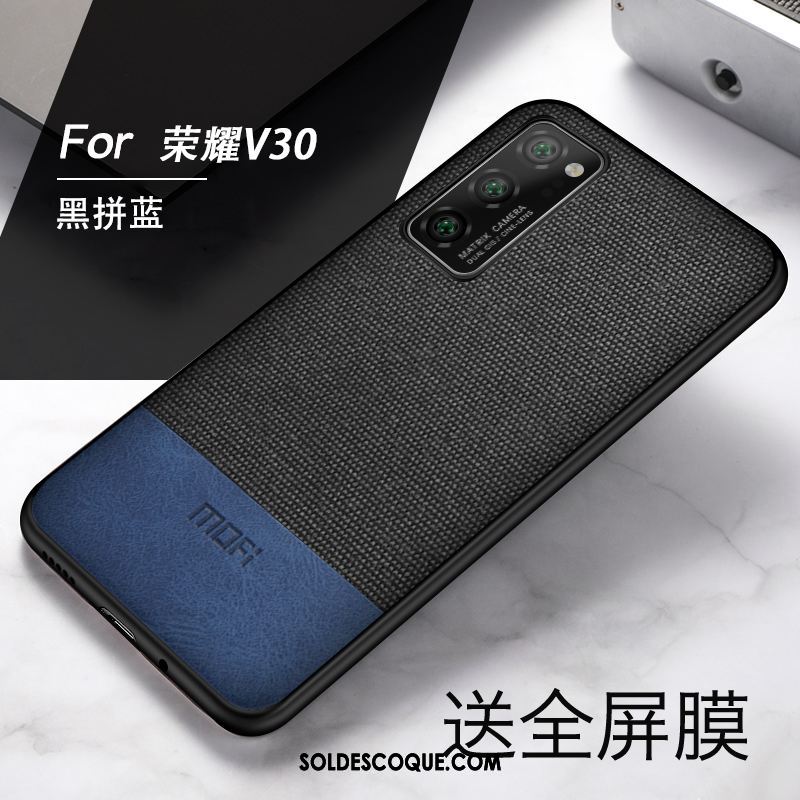 Coque Honor View30 Étui Personnalité Bleu Protection Nouveau En Ligne