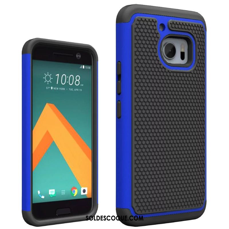 Coque Htc 10 Modèle Fleurie Étui Silicone Téléphone Portable Bleu Pas Cher