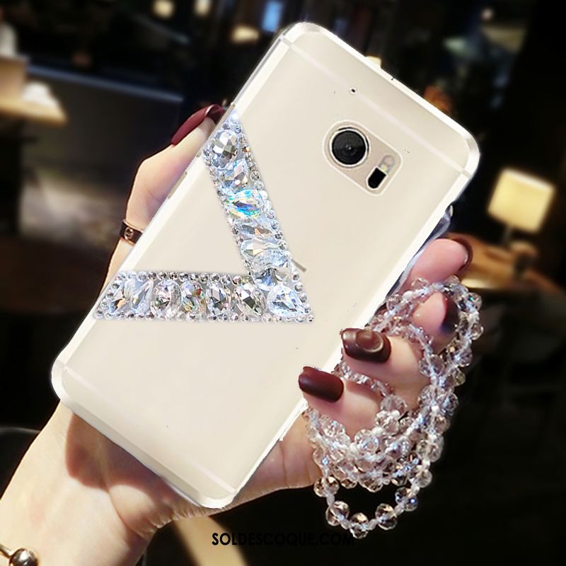 Coque Htc 10 Ornements Suspendus Strass Incassable Étui Amour Soldes