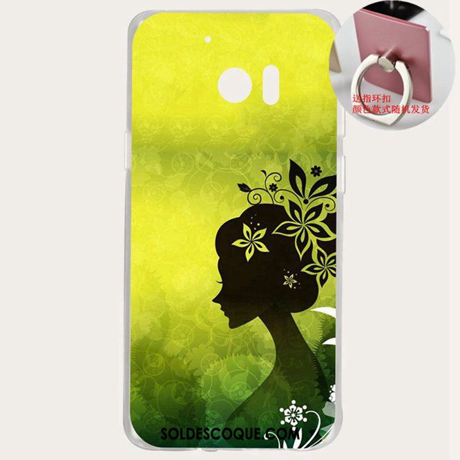 Coque Htc 10 Personnalisé Incassable Vert Fleurs Protection En Ligne