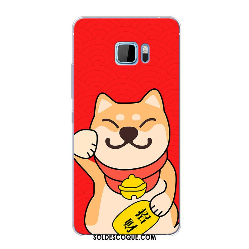 Coque Htc 10 Rouge Chat Chiens Fluide Doux Téléphone Portable Soldes