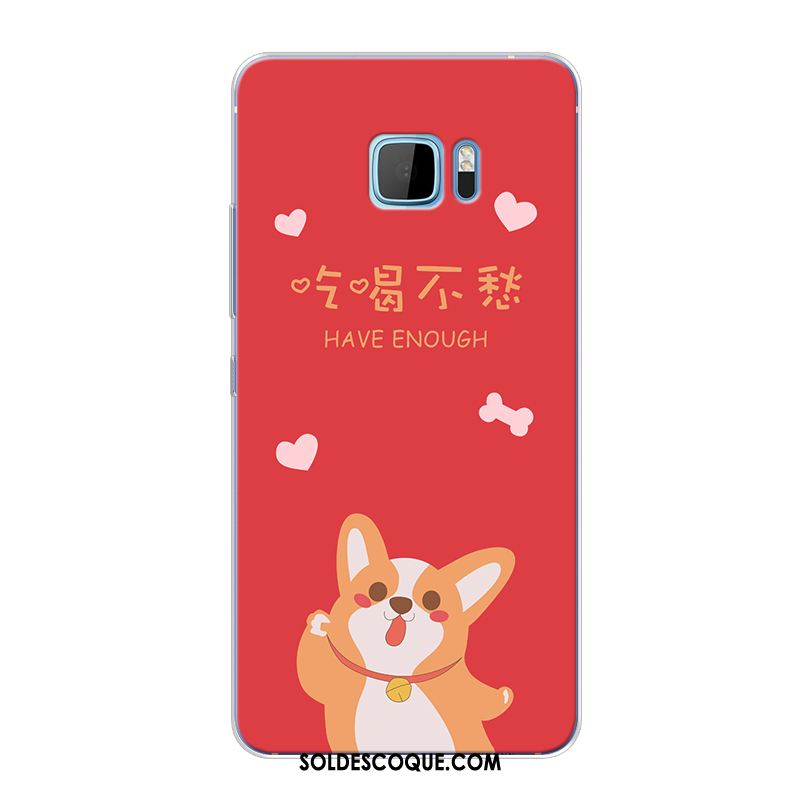 Coque Htc 10 Rouge Chat Chiens Fluide Doux Téléphone Portable Soldes