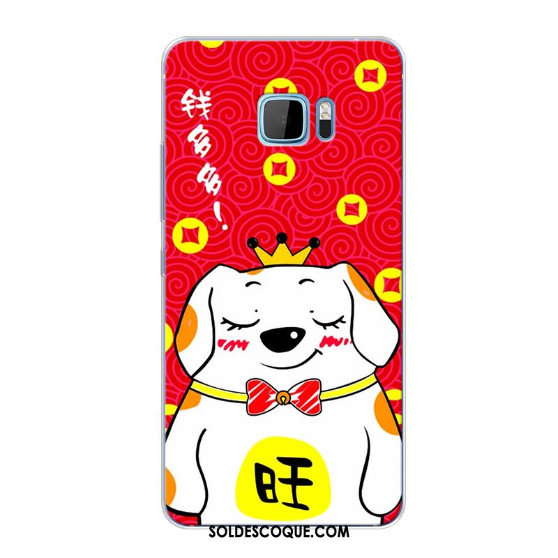 Coque Htc 10 Rouge Chat Chiens Fluide Doux Téléphone Portable Soldes