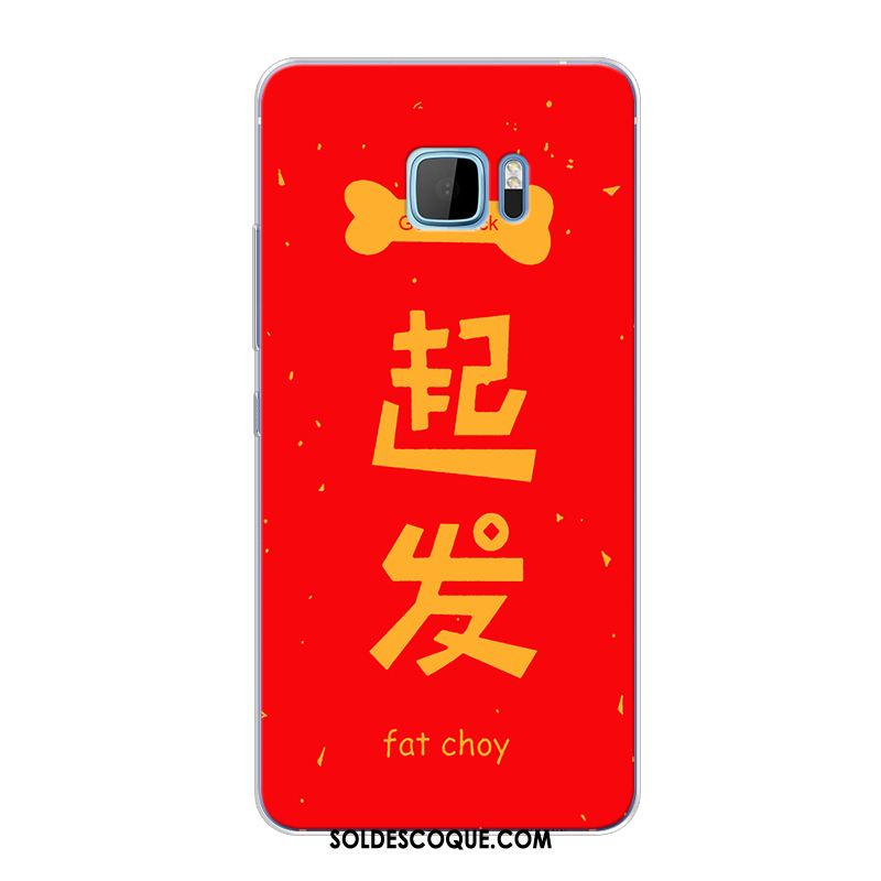 Coque Htc 10 Rouge Chat Chiens Fluide Doux Téléphone Portable Soldes