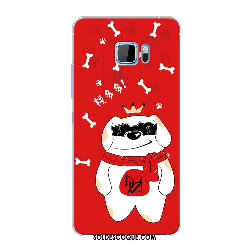 Coque Htc 10 Rouge Chat Chiens Fluide Doux Téléphone Portable Soldes