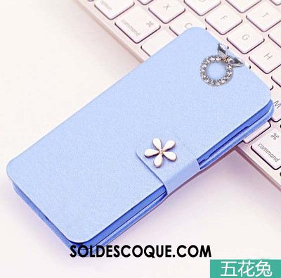 Coque Htc 10 Support Téléphone Portable Bleu Protection Étui En Cuir Soldes