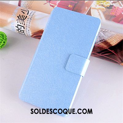 Coque Htc 10 Support Téléphone Portable Bleu Protection Étui En Cuir Soldes