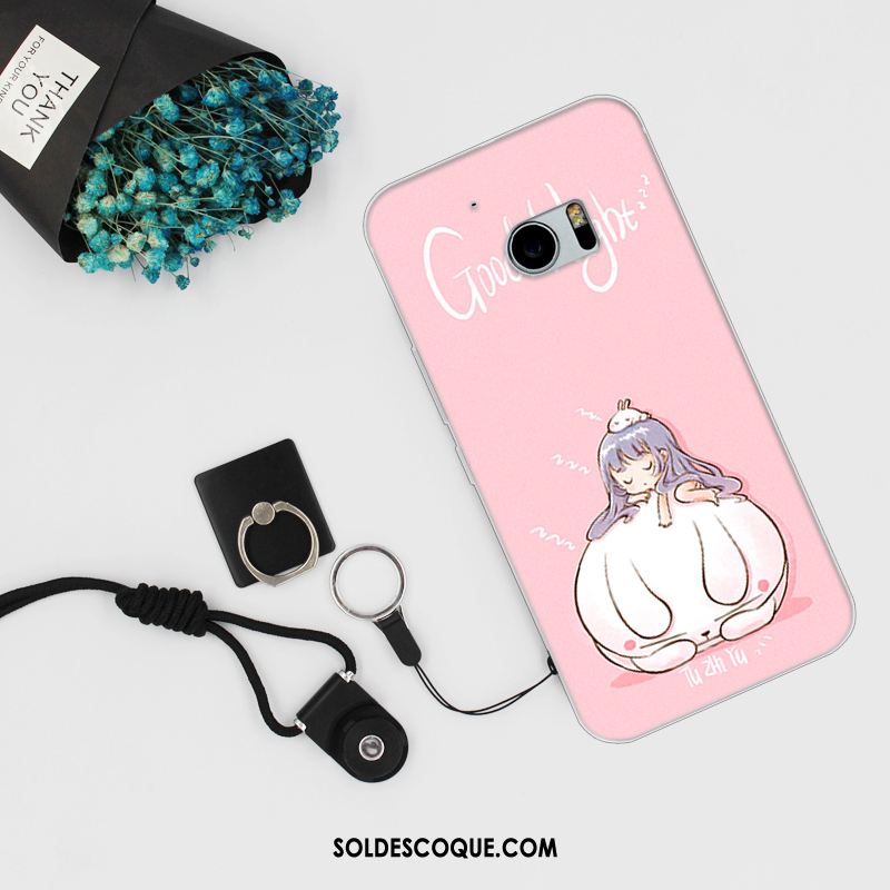 Coque Htc 10 Téléphone Portable Fluide Doux Rose Charmant Silicone En Vente