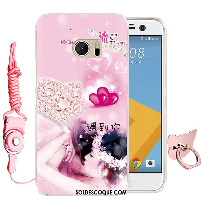 Coque Htc 10 Étui Protection Silicone Rose Téléphone Portable Pas Cher