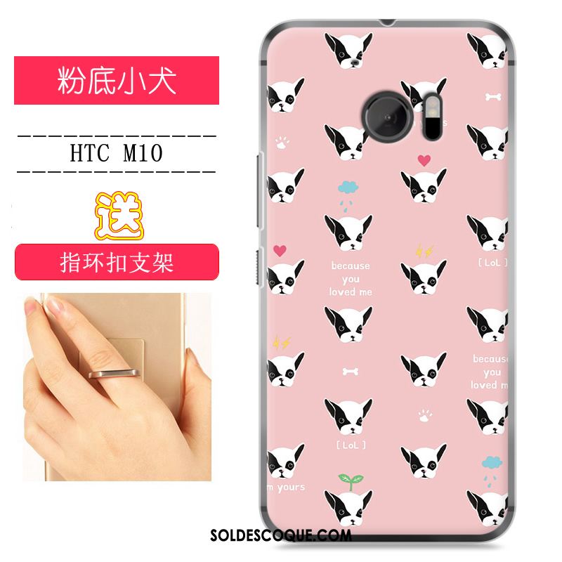 Coque Htc 10 Étui Rose Très Mince Incassable Téléphone Portable Housse Pas Cher