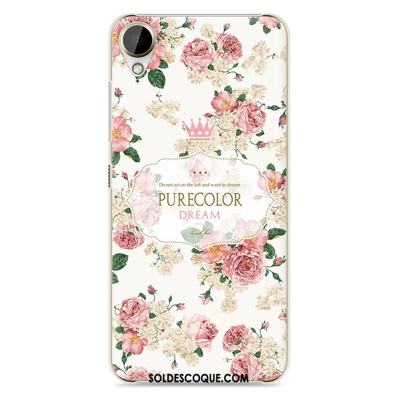 Coque Htc Desire 10 Lifestyle Protection Étui Dessin Animé Difficile Rose Housse Soldes