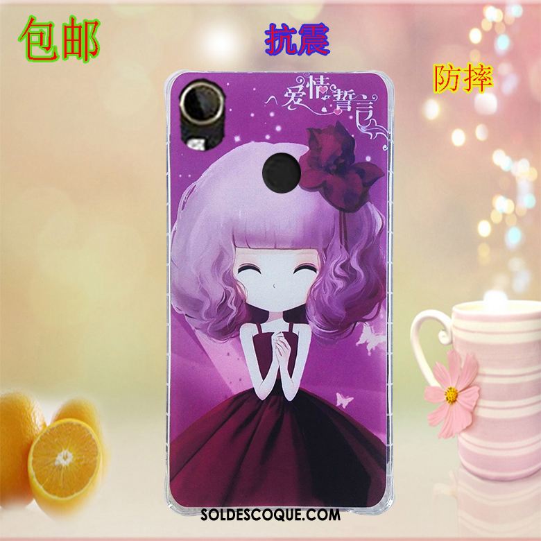 Coque Htc Desire 10 Lifestyle Étui Violet Peinture Téléphone Portable Housse France