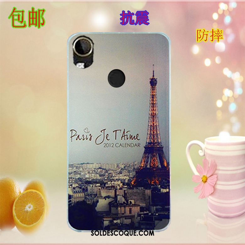 Coque Htc Desire 10 Lifestyle Étui Violet Peinture Téléphone Portable Housse France