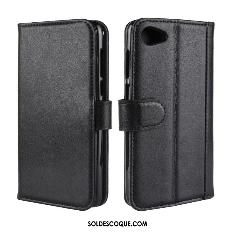 Coque Htc Desire 12 Cuir Véritable Téléphone Portable Étui Étui En Cuir Protection France