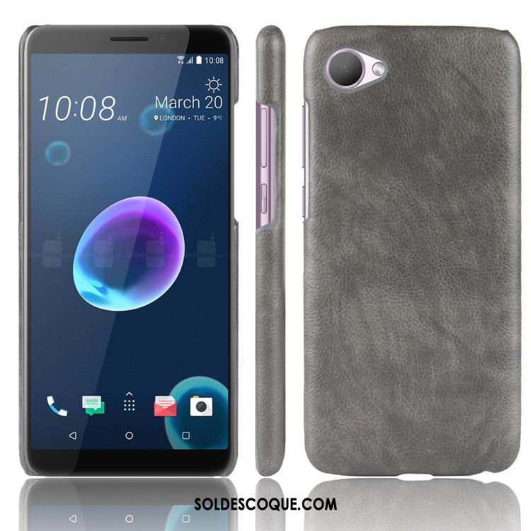 Coque Htc Desire 12 Incassable Modèle Fleurie Litchi Cuir Téléphone Portable Pas Cher