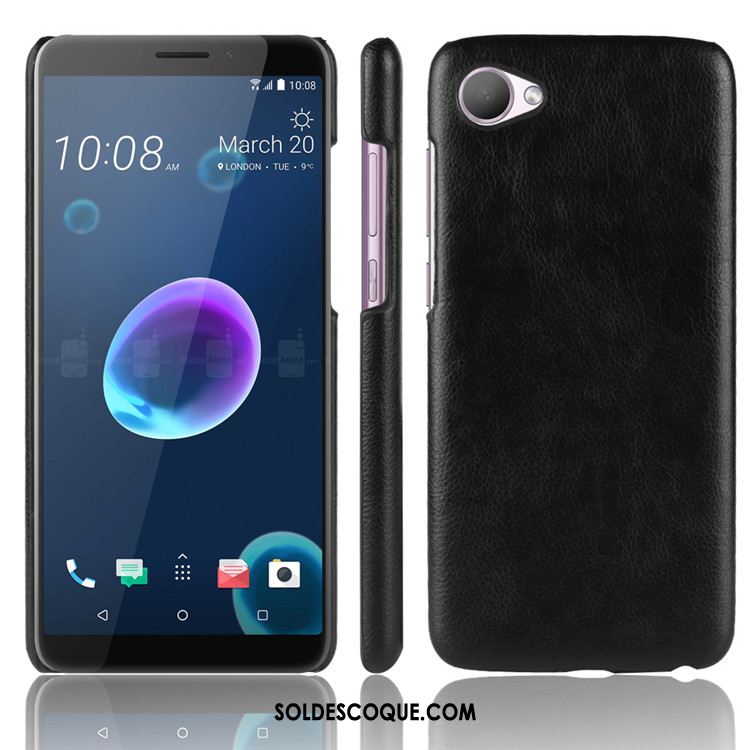 Coque Htc Desire 12 Incassable Modèle Fleurie Litchi Cuir Téléphone Portable Pas Cher