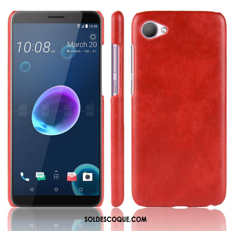 Coque Htc Desire 12 Incassable Modèle Fleurie Litchi Cuir Téléphone Portable Pas Cher