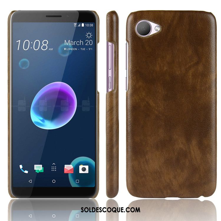 Coque Htc Desire 12 Incassable Modèle Fleurie Litchi Cuir Téléphone Portable Pas Cher