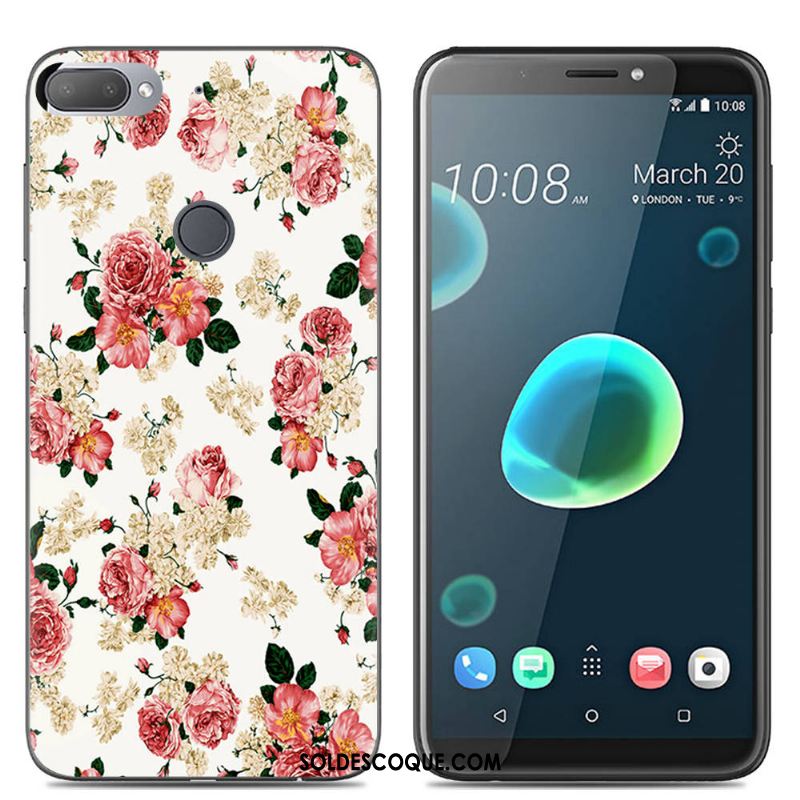 Coque Htc Desire 12+ Personnalité Créatif Silicone Multicolore Fluide Doux France