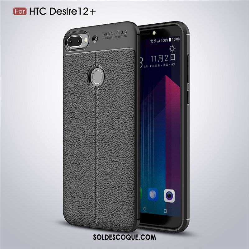 Coque Htc Desire 12+ Tendance Silicone Protection Téléphone Portable Cuir Housse En Ligne
