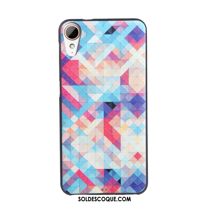 Coque Htc Desire 825 Fluide Doux Étui Protection Silicone Multicolore Pas Cher