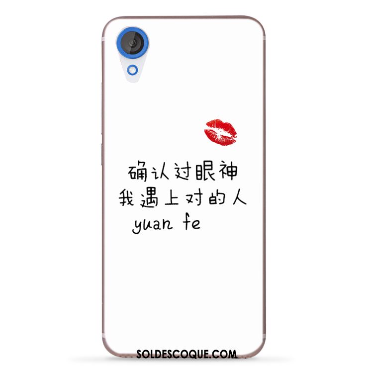 Coque Htc Desire 825 Net Rouge Téléphone Portable Blanc En Vente