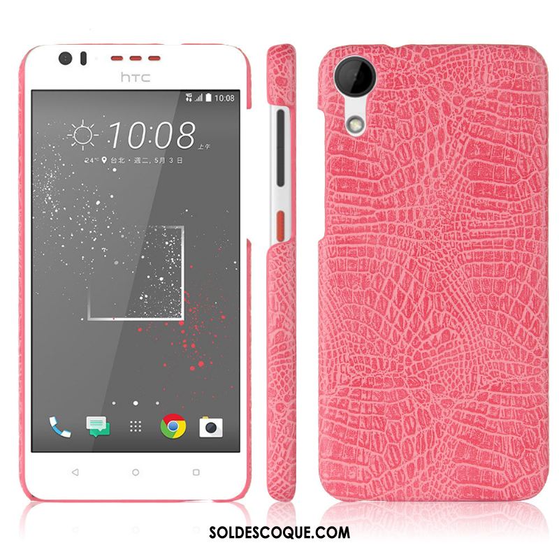 Coque Htc Desire 825 Étui Protection Crocodile Modèle Étui En Cuir Rose En Vente