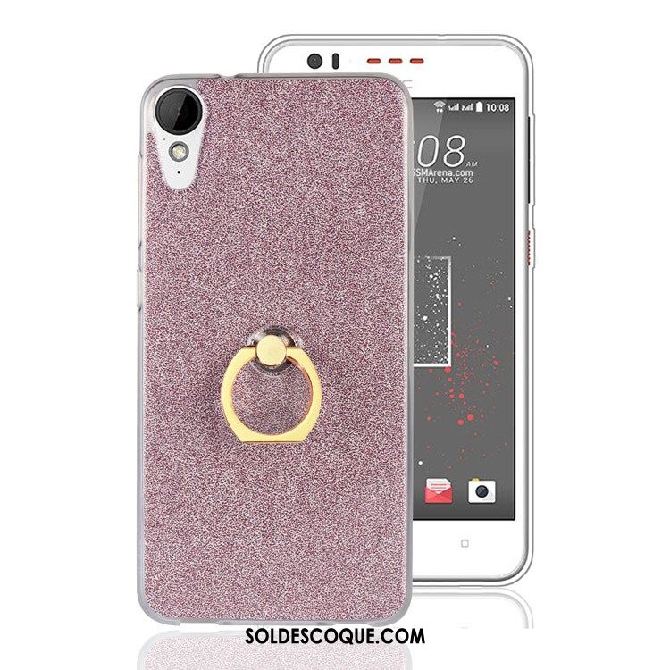 Coque Htc Desire 825 Étui Rose Une Agrafe Silicone Anneau Soldes