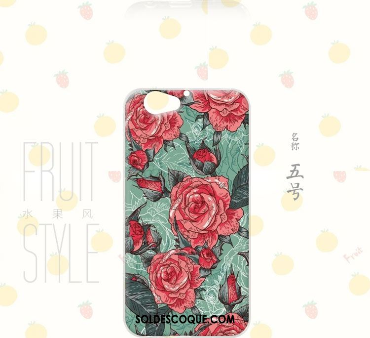 Coque Htc One A9s Floral Téléphone Portable Protection Peinture Rose En Ligne