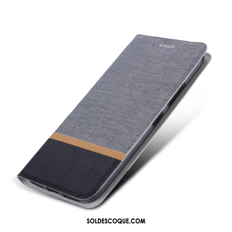 Coque Htc One A9s Foncé Étui Protection Étui En Cuir Gris Soldes