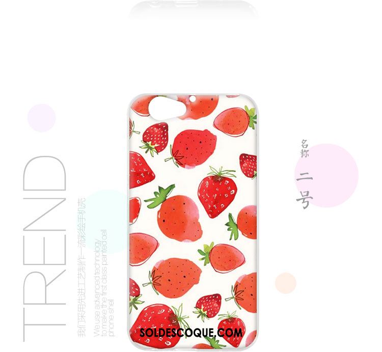 Coque Htc One A9s Rouge Incassable Fluide Doux Bordure Téléphone Portable Housse Pas Cher