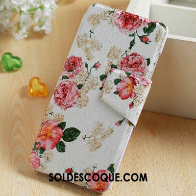 Coque Htc One A9s Téléphone Portable Étui En Cuir Rose Protection Pas Cher