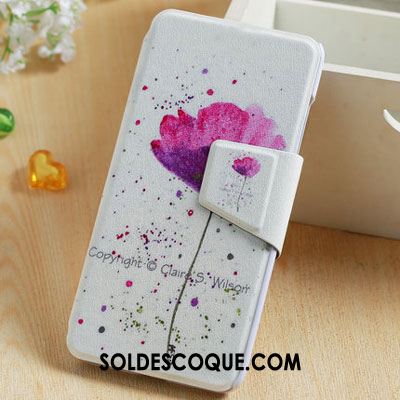 Coque Htc One A9s Téléphone Portable Étui En Cuir Rose Protection Pas Cher