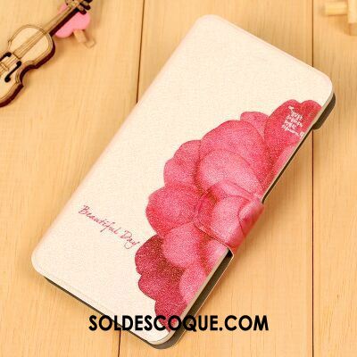 Coque Htc One A9s Étui En Cuir Clamshell Rose Téléphone Portable Protection Soldes