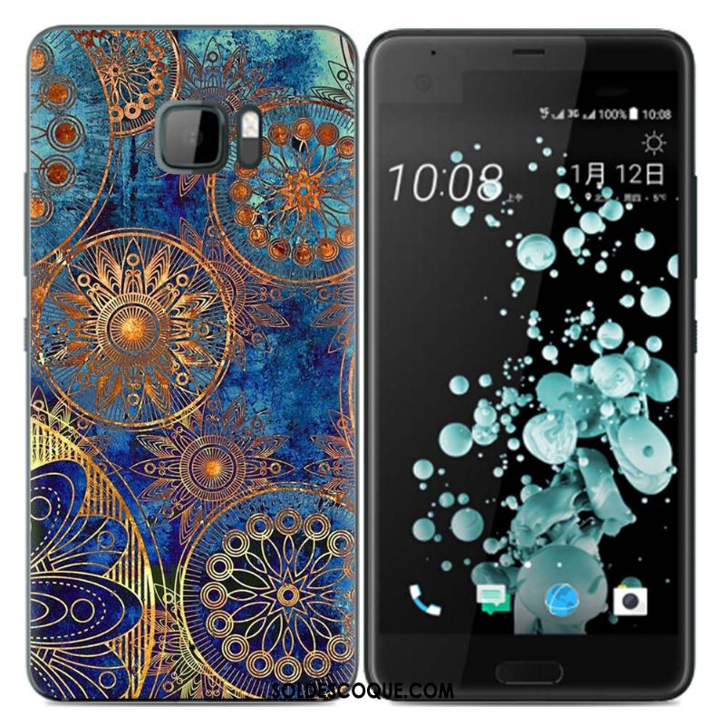 Coque Htc U Ultra Créatif Peinture Multicolore Mode Silicone Soldes