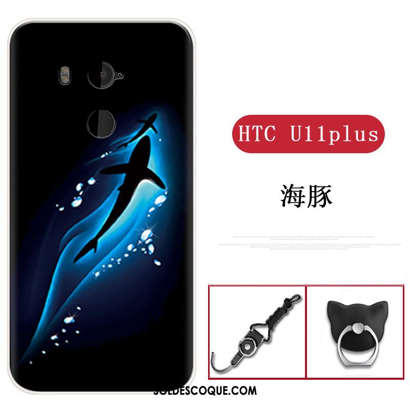 Coque Htc U11+ Bleu Protection Téléphone Portable Incassable Silicone Pas Cher