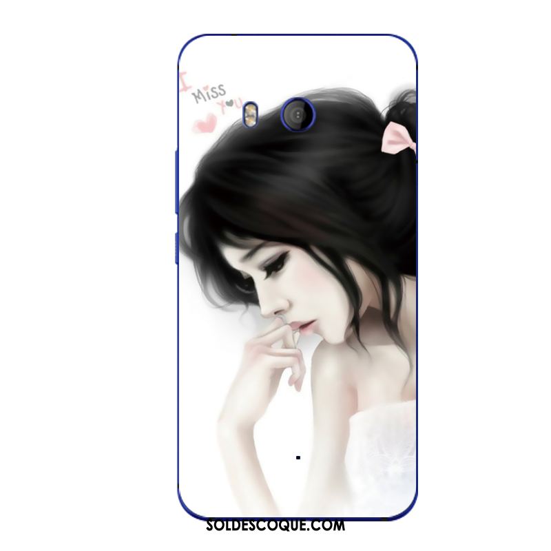 Coque Htc U11 Bleu Silicone Dessin Animé Étui Téléphone Portable En Ligne