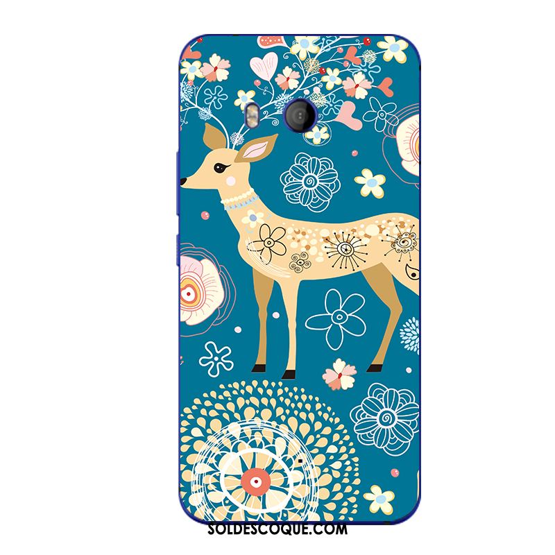 Coque Htc U11 Bleu Silicone Dessin Animé Étui Téléphone Portable En Ligne