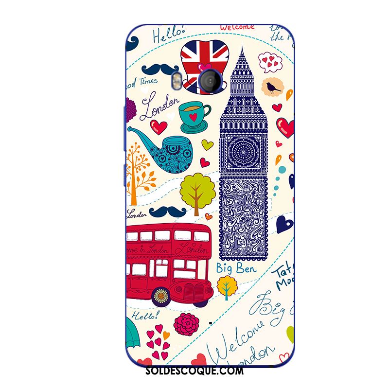 Coque Htc U11 Bleu Silicone Dessin Animé Étui Téléphone Portable En Ligne