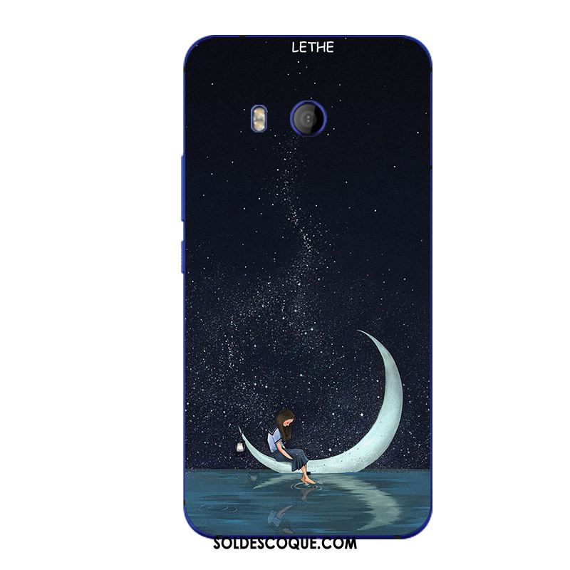 Coque Htc U11 Bleu Silicone Dessin Animé Étui Téléphone Portable En Ligne