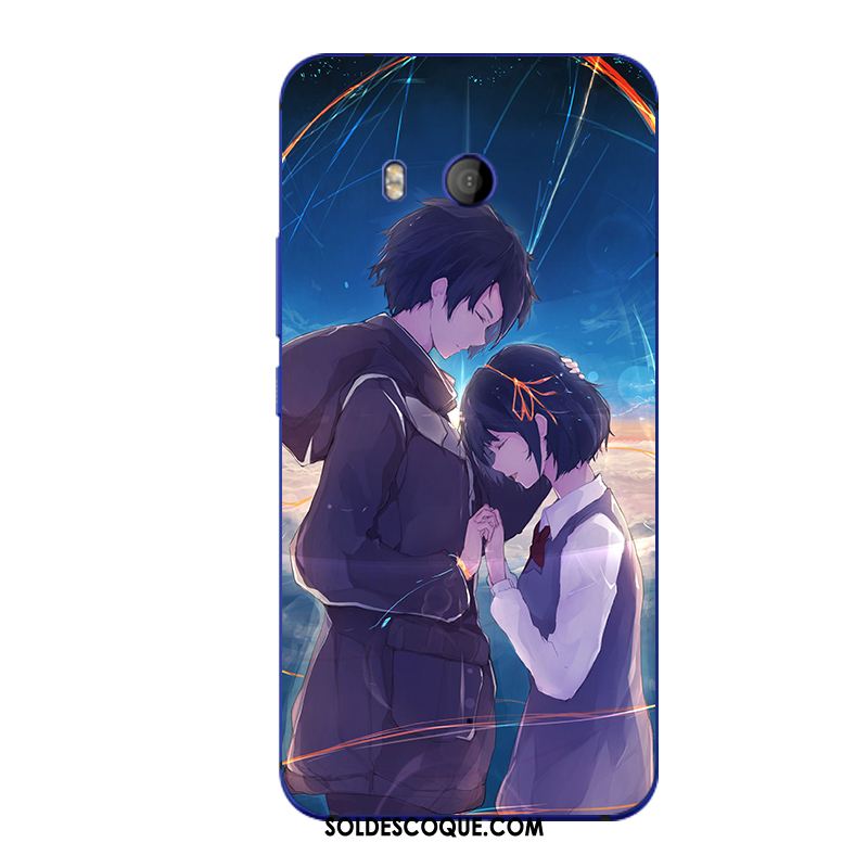 Coque Htc U11 Bleu Silicone Dessin Animé Étui Téléphone Portable En Ligne