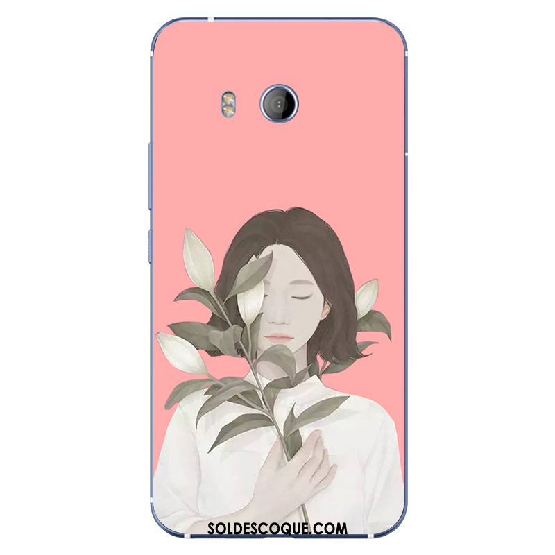 Coque Htc U11 Créatif Dessin Animé Rose Fluide Doux Personnalité Soldes