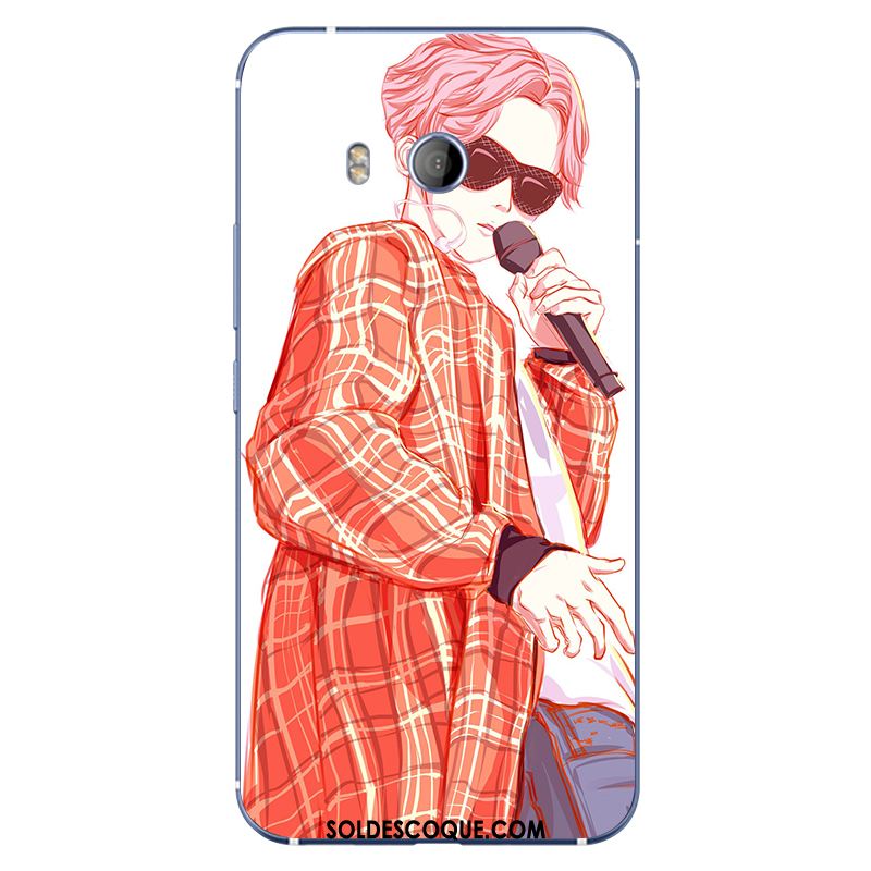 Coque Htc U11 Créatif Dessin Animé Rose Fluide Doux Personnalité Soldes