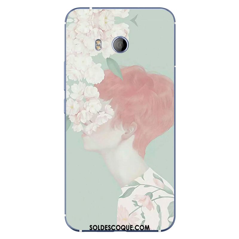 Coque Htc U11 Créatif Dessin Animé Rose Fluide Doux Personnalité Soldes