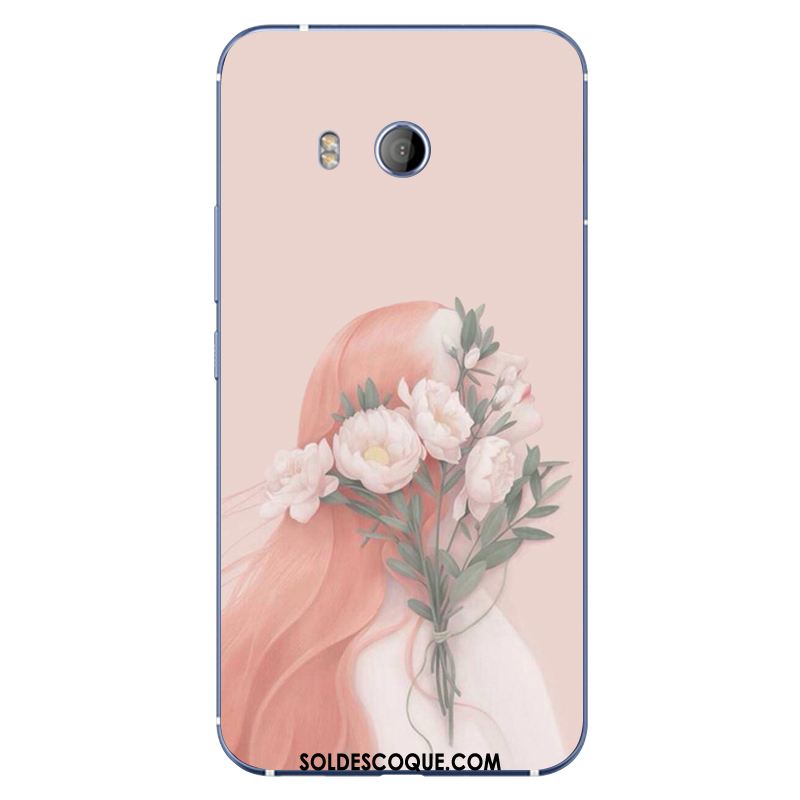 Coque Htc U11 Créatif Dessin Animé Rose Fluide Doux Personnalité Soldes